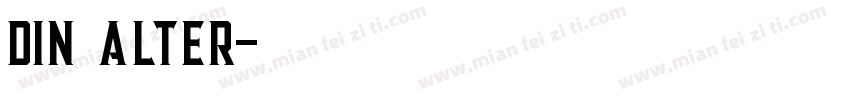 din alter字体转换